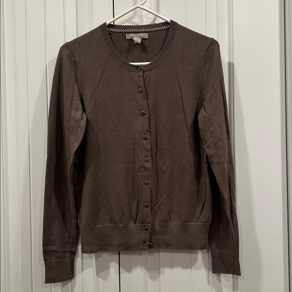 Banana Republic Chocolate Knit Sweater - Picture 2 of 5